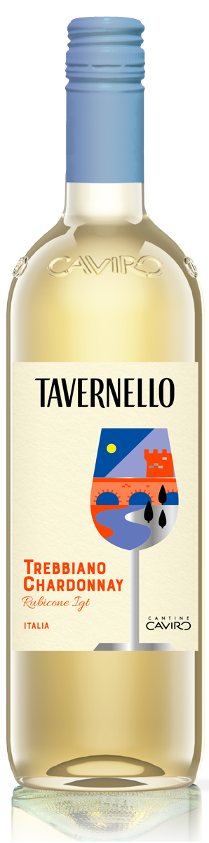 TAVERNELLO, TREBBIANO – CHARDONNAY RUBICONE, EMILIA0,75 12% Белое Италия Сухое