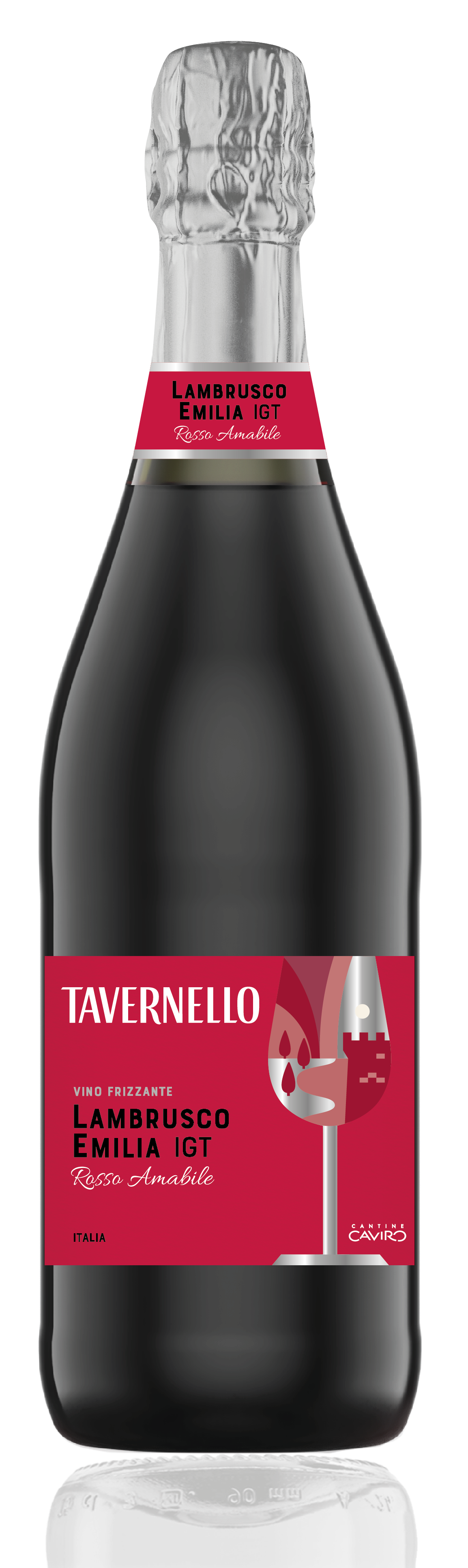 TAVERNELLO, LAMBRUSCO ROSSO, EMILIA0,75 8% Игристое красное Италия Сладкое