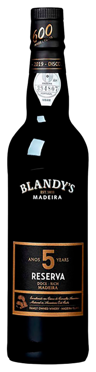 Blandy's 5 Years Old Rich Reserva0,75 19% Белое Португалия Сладкое