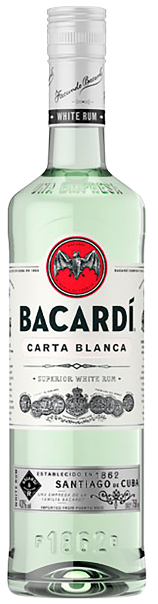 BACARDI Carta Blanca1,0 40% США
